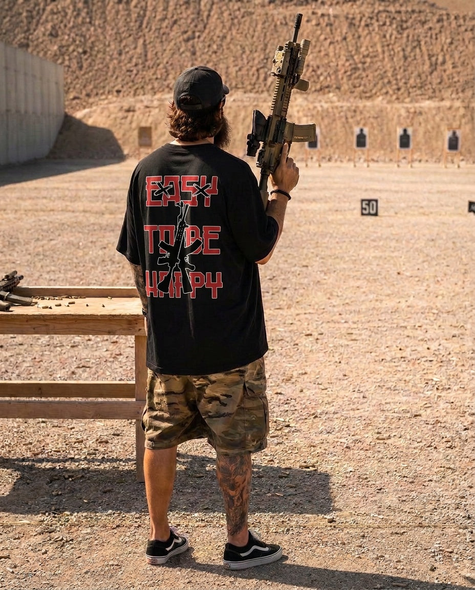 T-SHIRT OVERSIZE EASY TO BE HAPPY
