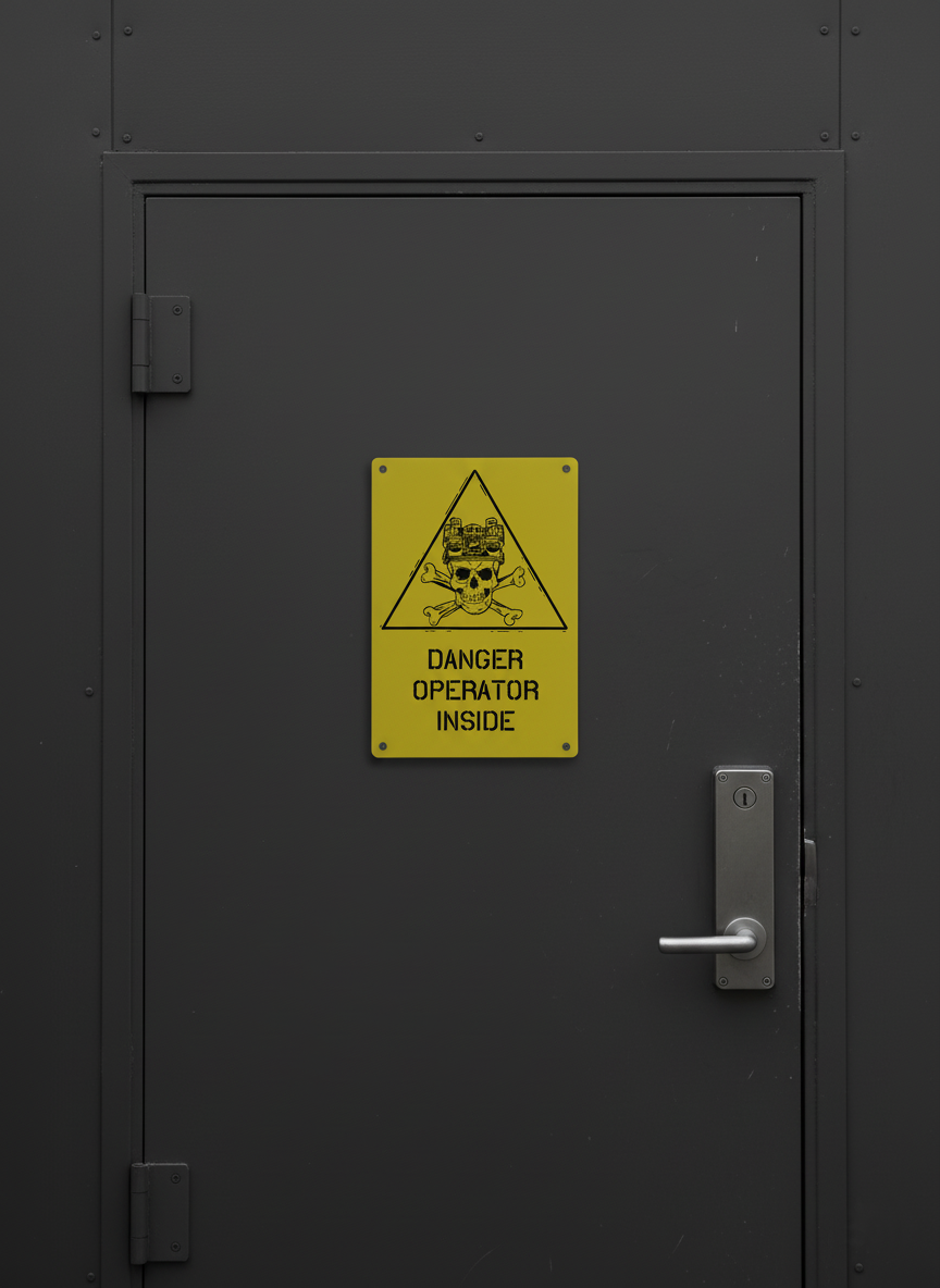 PLACA DANGER OPERATOR