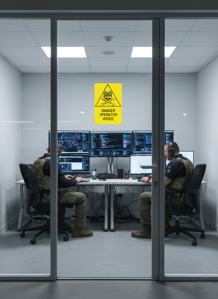 PLACA DANGER OPERATOR