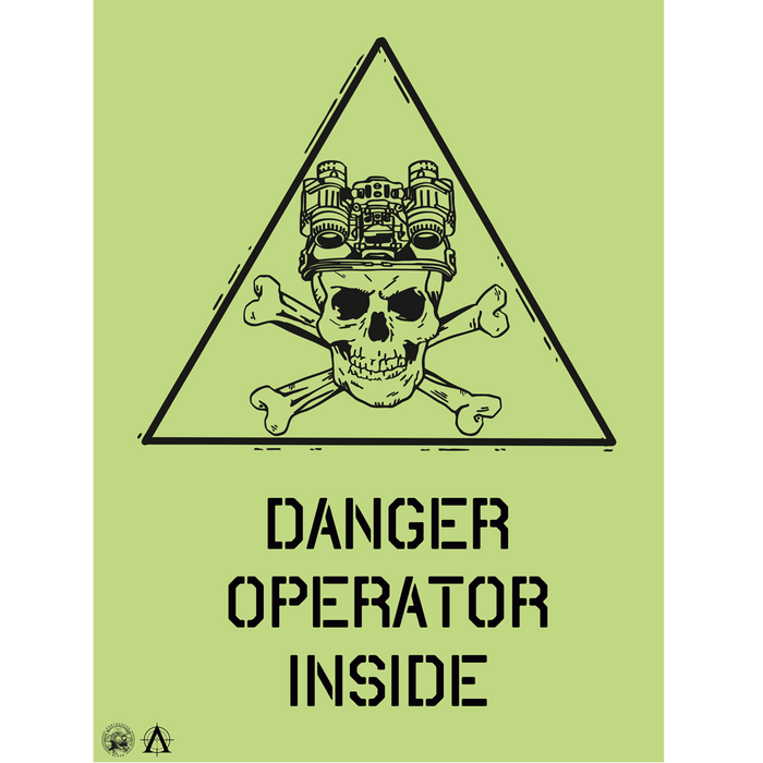 PLACA DANGER OPERATOR