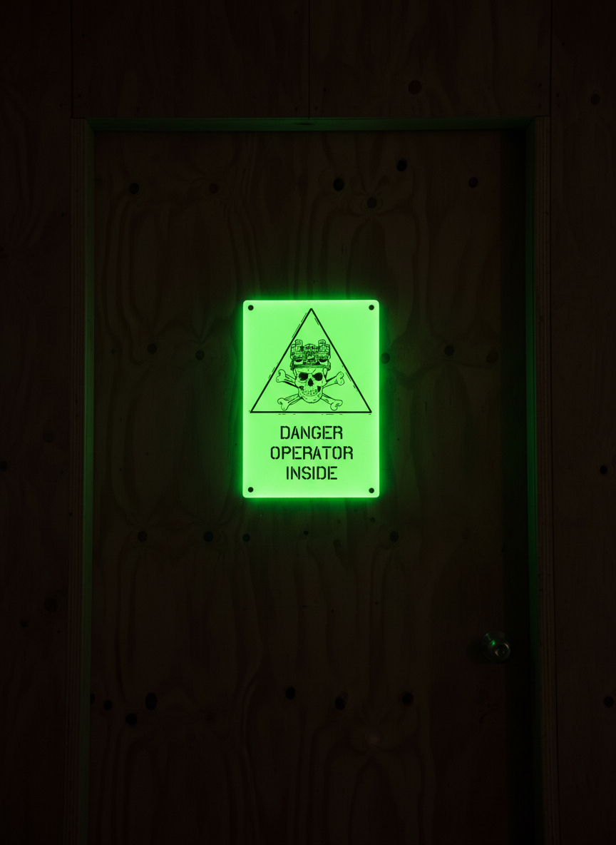 PLACA DANGER OPERATOR