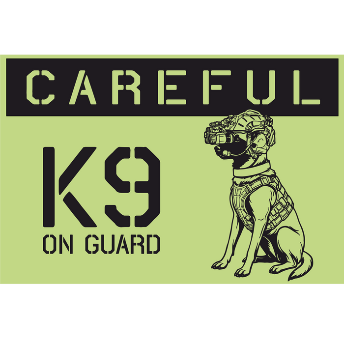 PLACA K9 ON GUARD