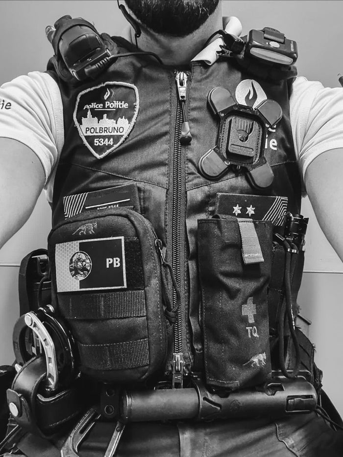 Colete de polícia com patch PB