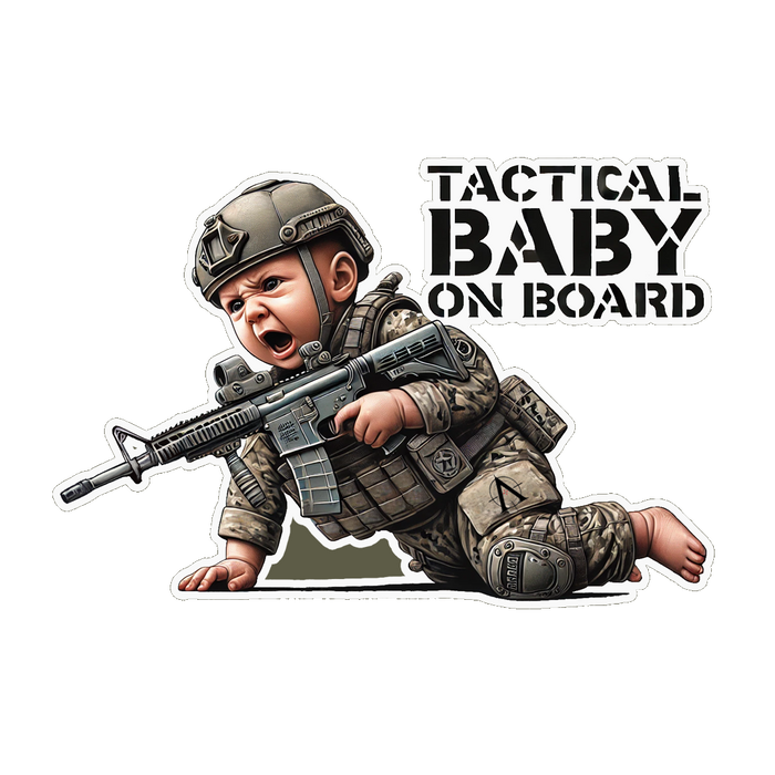 STICKER TACTICAL BABY ON BOARD ⚤